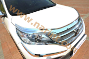 Хромовая накладка на капот (B521) для Honda CR-V 2012-(AutoClover)